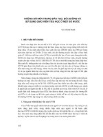 NHỮNG ĐỔI MỚI TRONG ĐÀO TẠO, BỒI DƯỠNG VÀ SỬ DỤNG GIÁO VIÊN TIỂU HỌC Ở MỘT SỐ NƯỚC potx