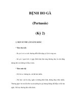 BỆNH HO GÀ (Pertussis) (Kỳ 2) docx
