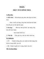 TOÁN: DIỆN TÍCH HÌNH THOI docx