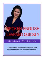 Spoken english learned quickly workbook part 1 pps