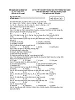 de thi tot nghiep thpt hoa hoc (bo tuc) 2009