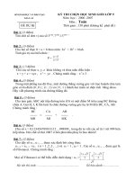 Đáp án đề thi HSG tỉnh Gia Lai (2006-2007)