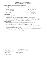 dề và đáp án 24 tuần toán 12 (2009-2010)