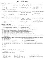 BÀI TẬP SỐ PHỨC (CƠ BẢN)