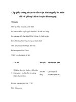 Cấp giấy chứng nhận đủ điều kiện hành nghề y tư nhân đối với phòng khám chuyên khoa ngoại. docx