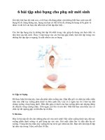 6 bài tập nhỏ bụng cho phụ nữ mới sinh doc