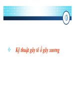 Kỹ thuật gây tê ổ gãy xương (Phần 2) doc