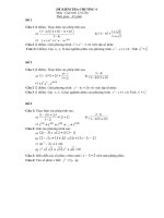 Đề kiểm tra thử chương Số phức (Giải tích 12)