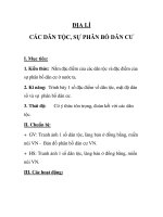 ĐỊA LÍ CÁC DÂN TỘC, SỰ PHÂN BỐ DÂN CƯ pdf