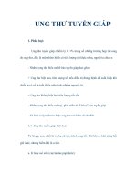 UNG THƯ TUYẾN GIÁP ppsx