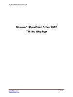 Microsoft SharePoint Office 2007 (Tài liệu tổng hợp) doc