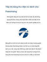 Tiếp thị bằng thư điện tử dành cho Franchising docx