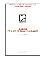 quy định về tổ chức cuộc họp