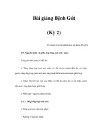 Bài giảng Bệnh Gút (Kỳ 2) ppsx