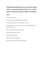 Chấp thuận hội nghị, đại hội của tổ chức tôn giáo không thuộc các trường hợp qui định tại điều 23, 24 của Nghị định số 22/2005/NĐ-CP ngày 01/3/2005 của Chính phủ potx