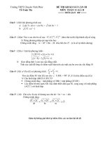 ĐỀ THI KHẢO SÁT 11KDChuyên Vp (09 -10)