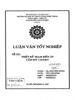 Thiết kế trạm biến áp Cẩm Mỹ 110 22 KV