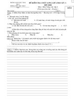 Đề thi GKII TV, toán 4