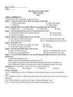 đề kiểm tra một tiết sinh 6 hk1