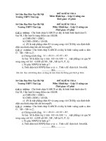 Đề kiểm tra  hình 11 chương III