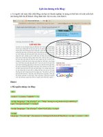 Lịch âm dương trên Blog