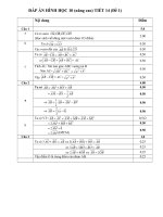 Hình học 10 CB tiết 14
