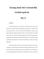 Sử dụng thuốc bôi Corticoid điều trị bệnh ngoài da (Kỳ 1) pptx