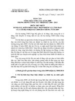 Báo cáo Đại hội Chi bộ trường nhiệm kỳ 2010-2013