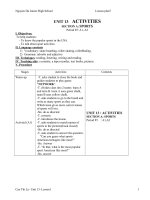 unit 13. activities lesson plan 7