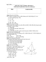 KIEM TRA TRAC NGHIEM CHUONG III-Tinh chat 3 duong cao