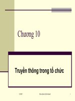 Chương 10: Truyền thông trong tổ chức pdf