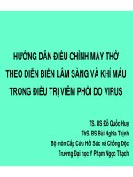 Hướng dẫn điều chỉnh máy thở điều trị viêm phổi do virus (Phần 1) pot
