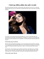 Cách tạo điểm nhấn cho mắt và môi ppsx