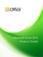 Microsoft Excel 2010 Product Guide ppsx