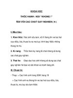 Thực hành Nói không đối với các chất gây nghiện (tt) ppsx