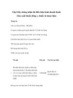 Cấp Giấy chứng nhận đủ điều kiện kinh doanh thuốc (Sản xuất thuốc đông y, thuốc từ dược liệu) docx