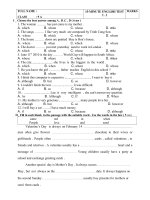 15-MINUTE  TEST (2.2)  09-10