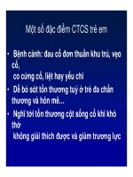 Cấp cứu bệnh nhân chấn thương cột sống tại hiện trường (Phần 6) pptx