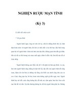 NGHIỆN RƯỢU MẠN TÍNH (Kỳ 3) doc