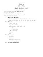 Toán. Các số 1, 2, 3