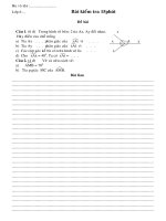 đề kiểm tra 15 phút hình học 6