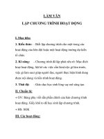 LÀM VĂN LẬP CHƯƠNG TRÌNH HOẠT ĐỘNG docx