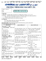 ĐAI SỐ 9 - CHƯƠNG 4 ( 3 cột, pp 2010)