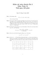 Đề Thi HSG Toán 12 - THPT Chuyên Vĩnh Phúc - Lần 2 [2009 - 2010] ppsx