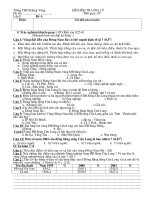 Đề địa 9 giữa kì 1