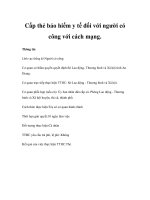 Cấp thẻ bảo hiểm y tế đối với người có công với cách mạng. pptx