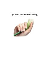 Tạo hình và chăm sóc móng pptx