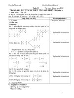 Giáo án Toán 4: Tuần 33-35