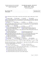 Đề Thi Thử ĐH Môn LÝ - Trung Tâm Folit ppt