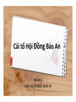 Thuyết trình: Cải tổ Hội đồng bảo an